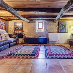 Theatre room in large gite. Featured image on La Gaillardenque gites About Us page